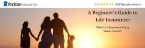 family walks into the sunset. a beginners guide to life insurance: what policy never expires?